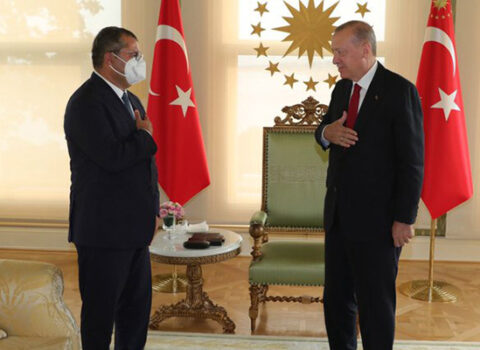 Ərdoğan Xəzər İbrahimi qəbul etdi – FOTO
