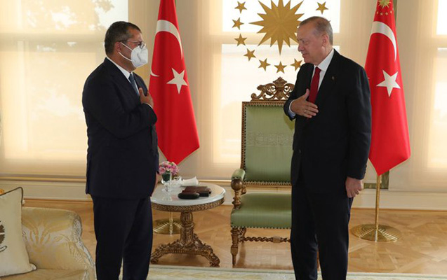 Ərdoğan Xəzər İbrahimi qəbul etdi – FOTO Ərdoğan Xəzər İbrahimi qəbul etdi – FOTO