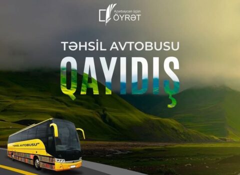 Təhsil avtobusu Qarabağ bölgəsindən olan şagirdlər üçün yola düşür