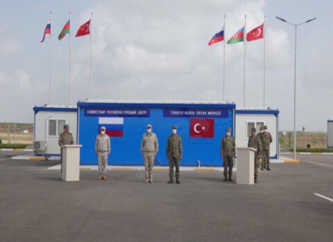 Ağdamdakı Türkiyə-Rusiya Birgə Monitorinq Mərkəzində Türkiyənin Zəfər bayramı qeyd olundu