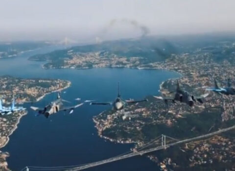 Azərbaycan qırıcılarının İstanbul səmasında yeni görüntüləri – VİDEO