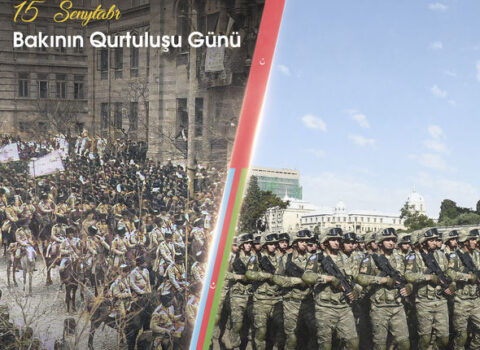Bakının erməni-bolşevik işğalçılarından azad edilməsindən 103 il ötür