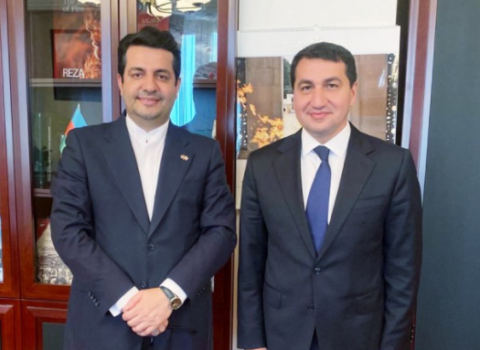 Hikmət Hacıyev İran səfiri ilə ikinci dəfə GÖRÜŞDÜ – FOTO