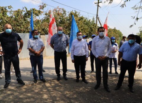 Soydaşlarımız “Gürcü Arzusu”na etiraz etdilər – VİDEO