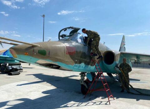 Qarabağda ermənilərin 58 hədəfini məhv edən Su-25 təyyarəsi – FOTO