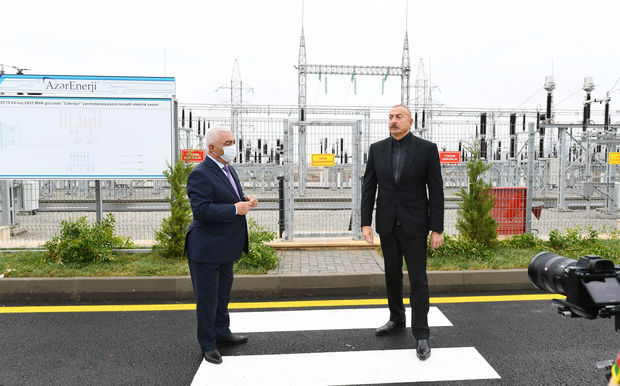 Prezident “Cəbrayıl” yarımstansiyasının açılışında – FOTOLAR Prezident “Cəbrayıl” yarımstansiyasının açılışında – FOTOLAR