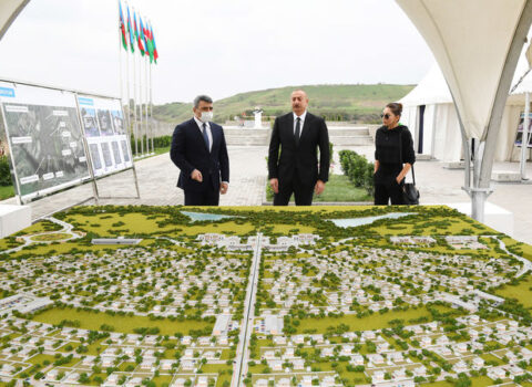 Füzulinin Dövlətyarlı kəndində “Ağıllı kənd”in təməli qoyuldu – FOTOLAR