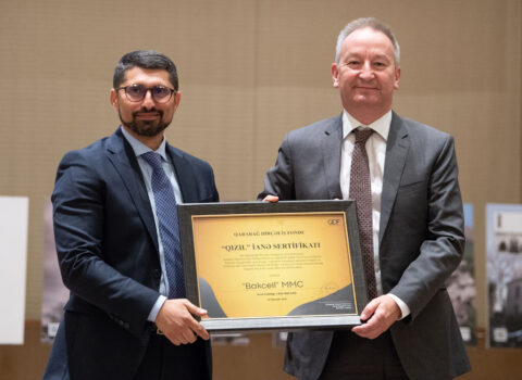 Bakcell Qarabağ Dirçəliş Fondunun “Qızıl” İanə sertifikatı ilə təltif edilib