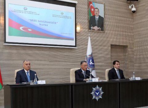 Əli Nağıyev, Ramil Usubov və Hikmət Hacıyev milli təhlükəsizliklə bağlı tədbirdə – FOTOLAR