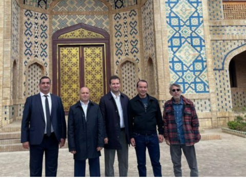 Anar Kərimov “Quruluş Osman”ın çəkiliş meydanında – FOTO