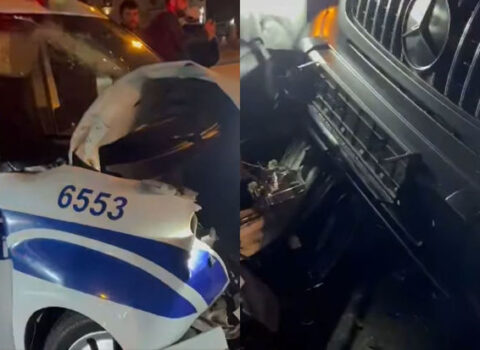 Bakıda “Gelandewagen” PPX maşını ilə toqquşdu: Xəsarət alan var – YENİLƏNİB + VİDEO