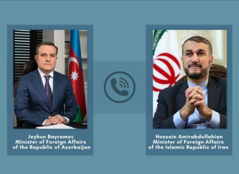 Ceyhun Bayramovun iranlı həmkarı ilə telefon danışığı oldu