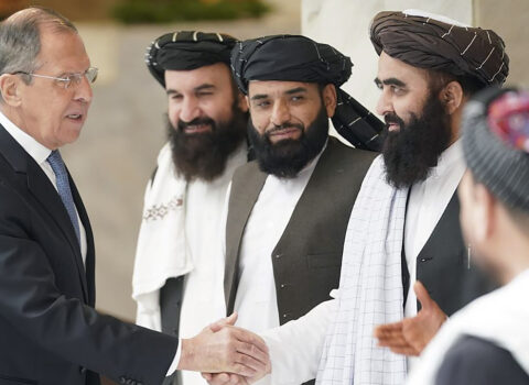 Sergey Lavrov Taliban rəsmiləri ilə GÖRÜŞÜR