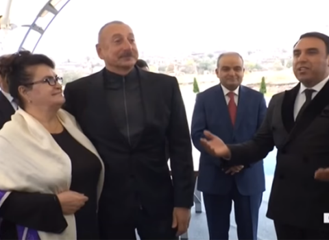 Prezident Cəbrayılda kövrəldi – VİDEO