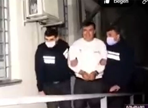 Saakaşvili belə saxlanıldı – VİDEO