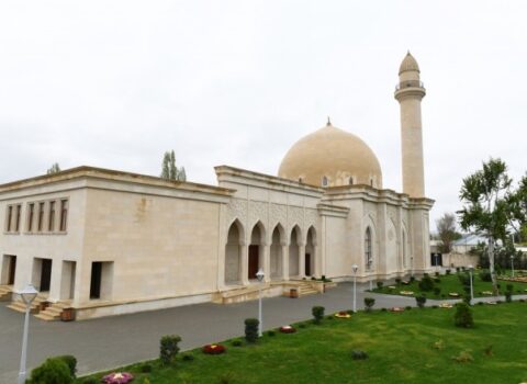 Şamaxıdakı Pirsaat Baba ziyarətgah-məscid kompleksinin açılışı oldu – FOTO