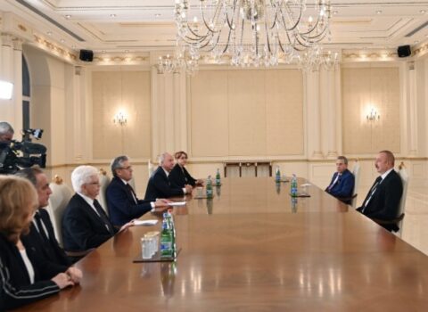 İlham Əliyev Rusiya Elmlər Akademiyası prezidentini qəbul etdi