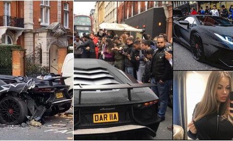 2 milyonluq daşlarla bəzədilmiş “Lamborghini” ilə Londonda qəzaya düşən “qlamurka” kimdir? – FOTOLAR
