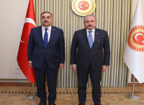 Mustafa Şentop Azərbaycan səfirini qəbul etdi