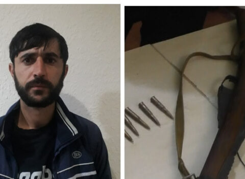 Qazax sakinindən silah aşkarlandı