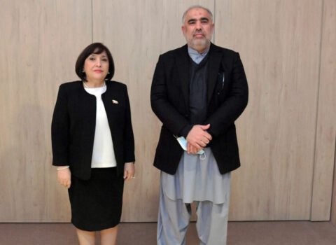 Sahibə Qafarova İspaniyada pakistanlı həmkarı ilə görüşdü
