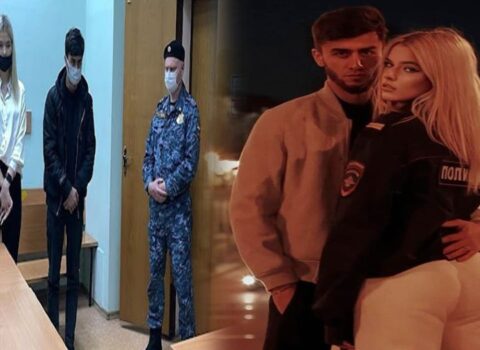 Putinin iqamətgahı qarşısında sevişdiyinə görə HƏBS OLUNDU – FOTO