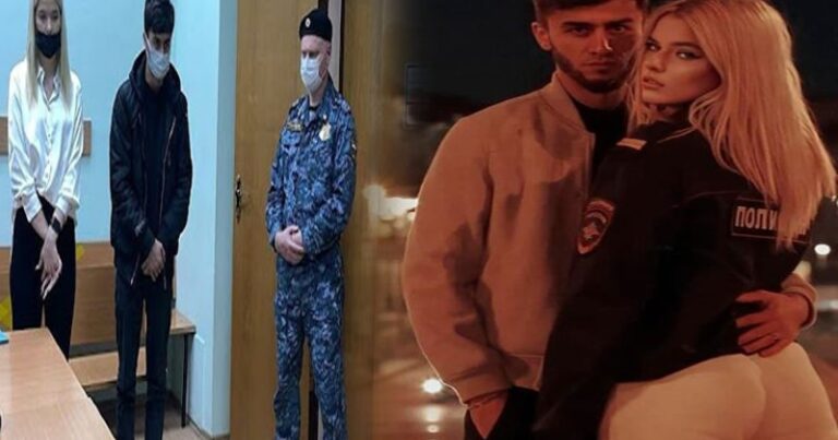 Putinin iqamətgahı qarşısında sevişdiyinə görə HƏBS OLUNDU – FOTO Putinin iqamətgahı qarşısında sevişdiyinə görə HƏBS OLUNDU – FOTO