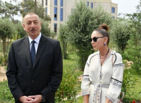 İlham Əliyev və Mehriban Əliyeva Şamaxıda səfərdə olublar