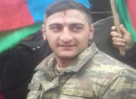 Şəhid Orxan Cabbarovla vida mərasimi keçirilir – FOTO