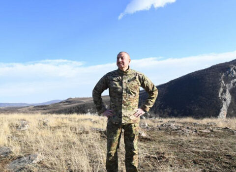 İlham Əliyev və Mehriban Əliyeva Cıdır düzündə