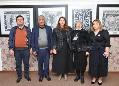 Qənirə Paşayeva şəhidin ailə üzvləri ilə görüşdü – FOTO