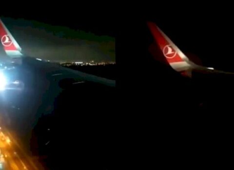 İstanbuldan Bakıya uçan təyyarə güclü külək səbəbindən bir saat havada qaldı – VİDEO