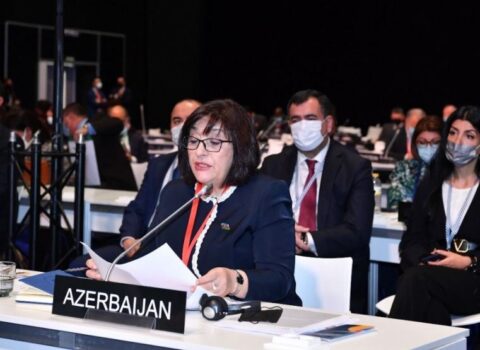 Sahibə Qafarova Parlamentlərarası İttifaqın 143-cü Assambleyasında çıxış etdi