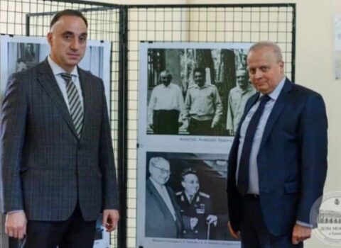 Qazaxıstan və Rusiya səfirləri türk düşməni Mikoyana həsr olunmuş tədbirdə… – FOTOLAR