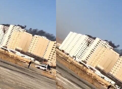 Bakıda yaşayış binasında YANĞIN: Sakinlər təxliyə olundu – YENİLƏNİB + VİDEO