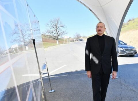 Prezident Quba-Qonaqkənd yolunun açılışını etdi – FOTOLAR / YENİLƏNİB