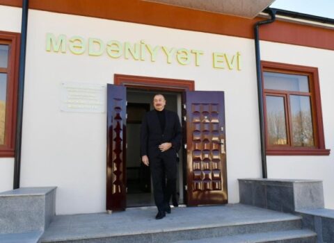 Qubanın Qonaqkənd qəsəbəsində yeni Mədəniyyət Evi inşa olunub – FOTOLAR / YENİLƏNİB