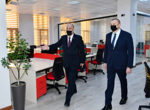 Prezident AZƏRTAC-ın yeni binası ilə TANIŞ OLDU – FOTOLAR + YENİLƏNİB