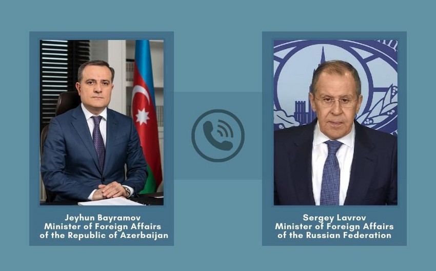 Bayramovla Lavrov üçtərəfli bəyanatın icrasını MÜZAKİRƏ ETDİ