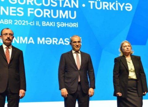 Bakıda Azərbaycan-Gürcüstan-Türkiyə biznes forumu keçirildi
