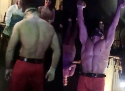 Bakıda gecə klubundan biabırçı görüntülər: Striptiz klub…(VİDEO)