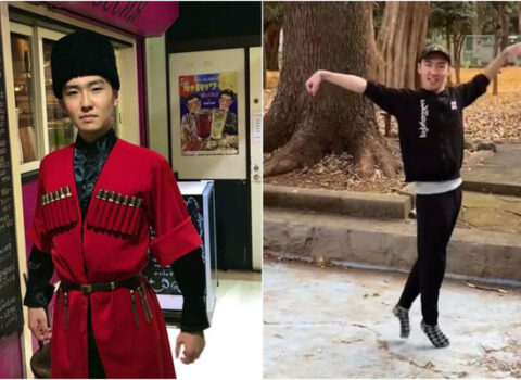 Yaponiyalı gənc Qafqaz rəqslərini öyrənib əsl igid olmaq istəyir – VİDEO