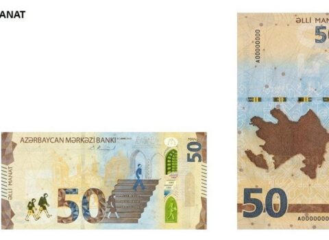 Yenilənmiş 50 manatlıqlar dünyanın ən yaxşı yeni banknotu SEÇİLDİ
