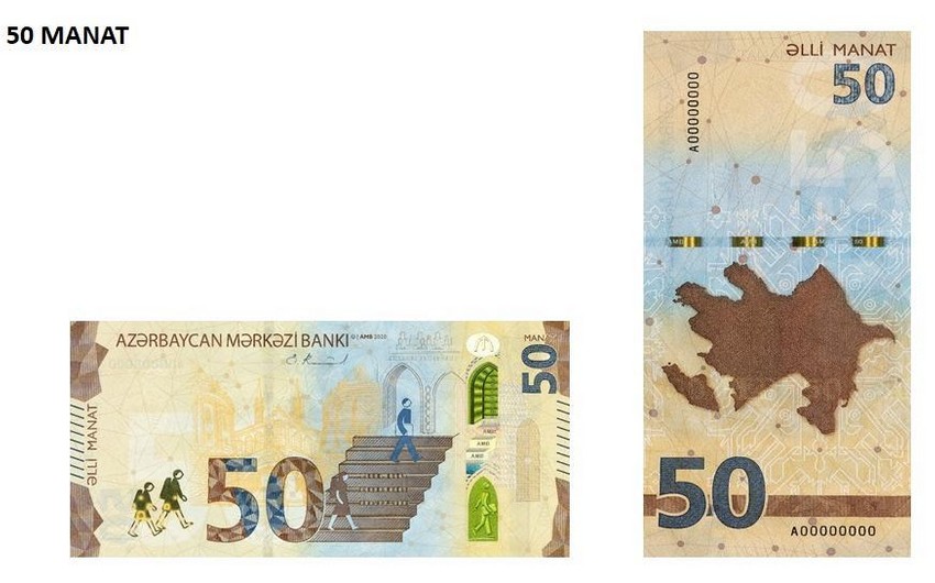Yenilənmiş 50 manatlıqlar dünyanın ən yaxşı yeni banknotu SEÇİLDİ