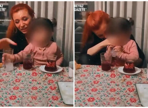 Valideynləri dörd yaşlı uşağa spirtli içki içizdirib – VİDEO