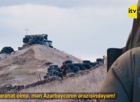 İTV-nin çəkiliş qrupu postda duran erməni hərbçiləri belə susdurdu – VİDEO
