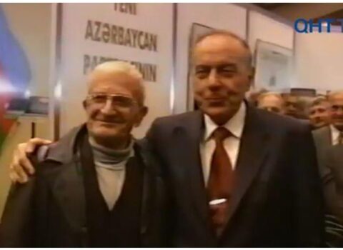 Heydər Əliyevin tələbə yoldaşı ilə görüşündən maraqlı görüntülər – VİDEO