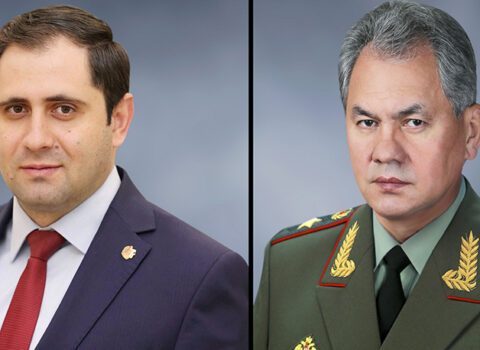 Suren Papikyan Sergey Şoyqu ilə telefon danışığı apardı