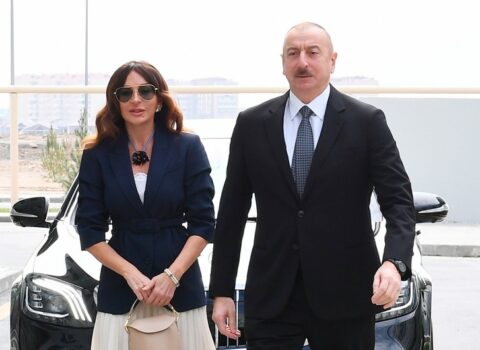 Prezidentlə xanımı Ağcabədidə