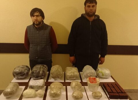 Sərhəd pozucuları narkotiklə saxlanıldı – FOTOLAR